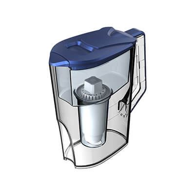 Gerador de hidrogênio alcalino grau alimentício livre de BPA e ABS com filtro de água jarra